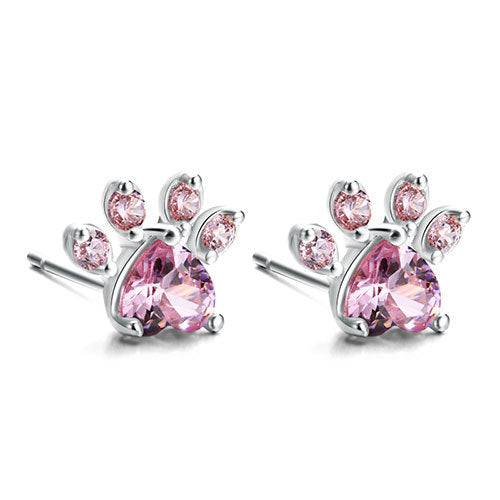 Pawprints of the Heart Zirconia Jewelry Set