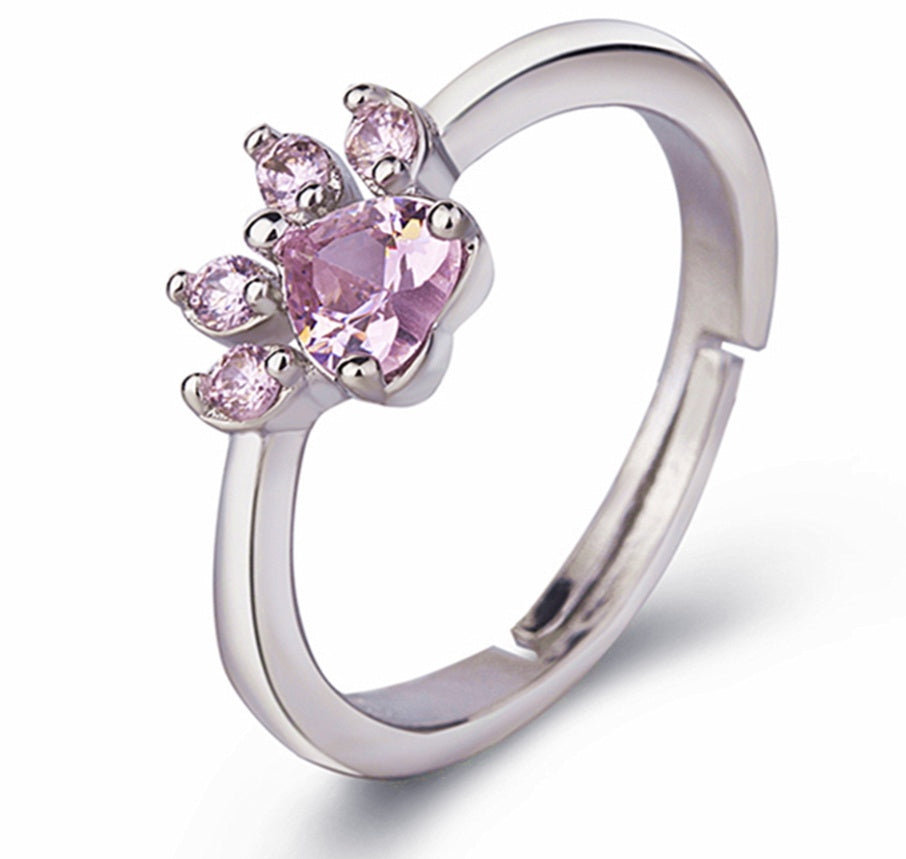 Pawprints of the Heart Zirconia Jewelry Set