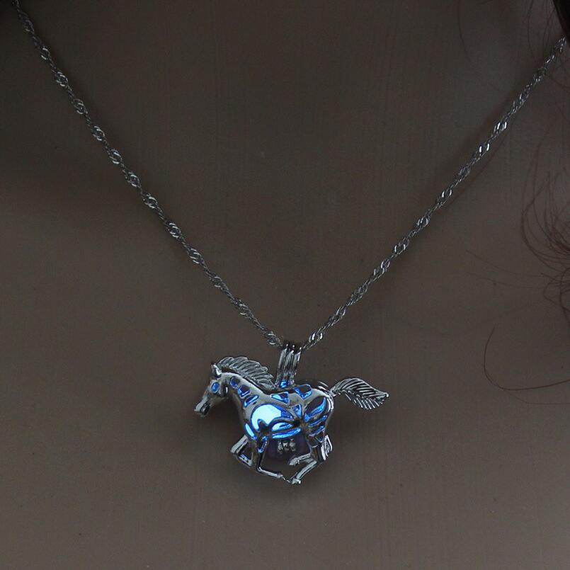 Wild Grace Luminous Horse Necklace