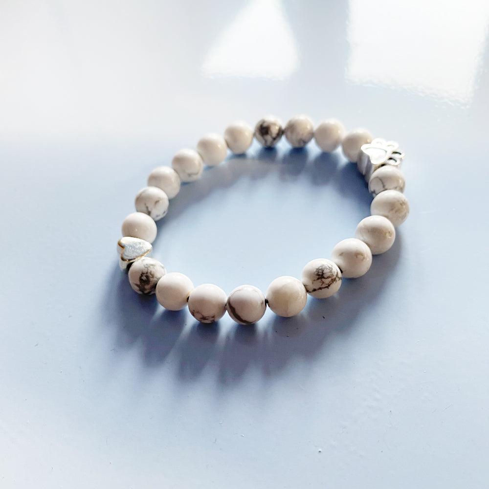 Loyal Paw & Heart Gem Bracelet