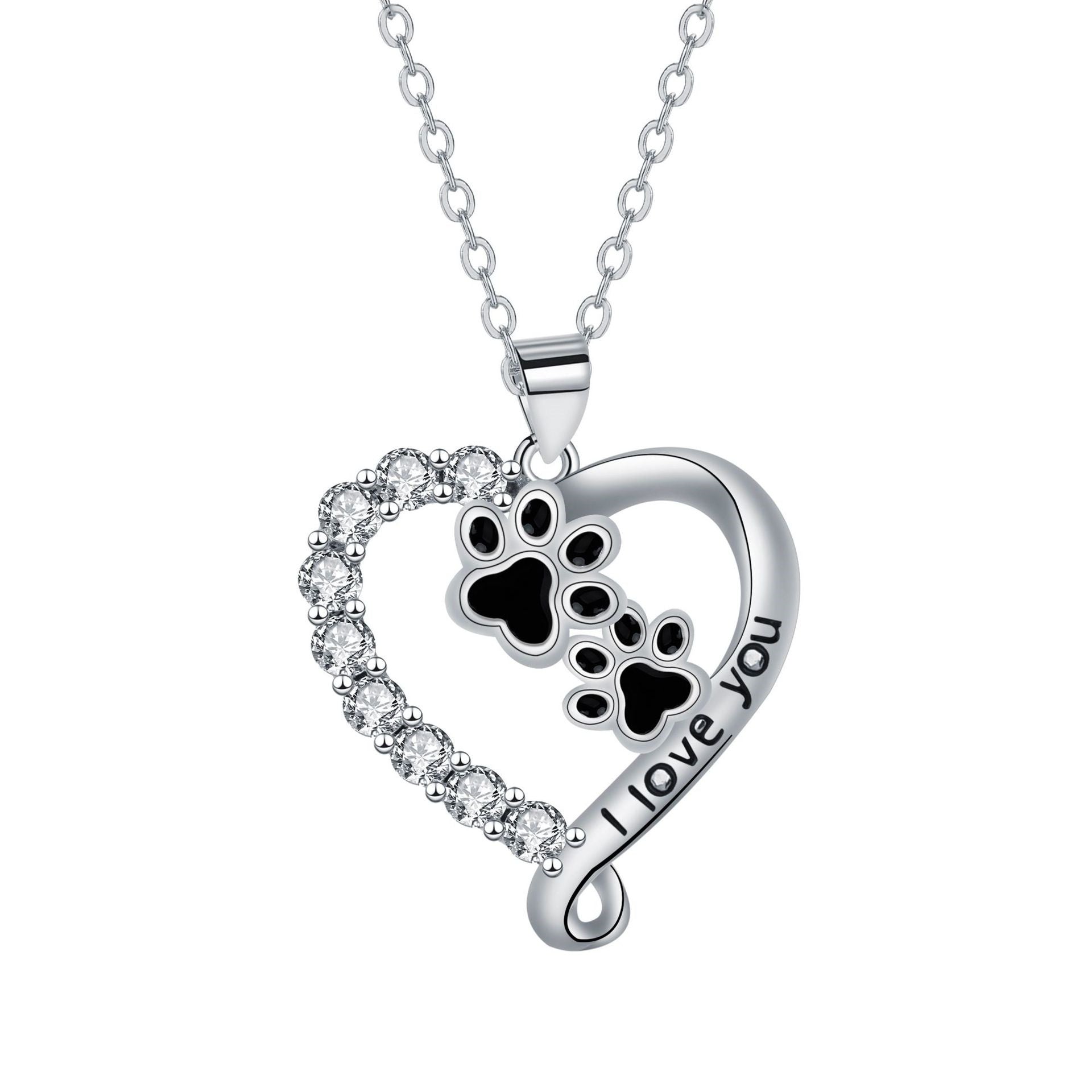 Beloved Friend Paw Necklace