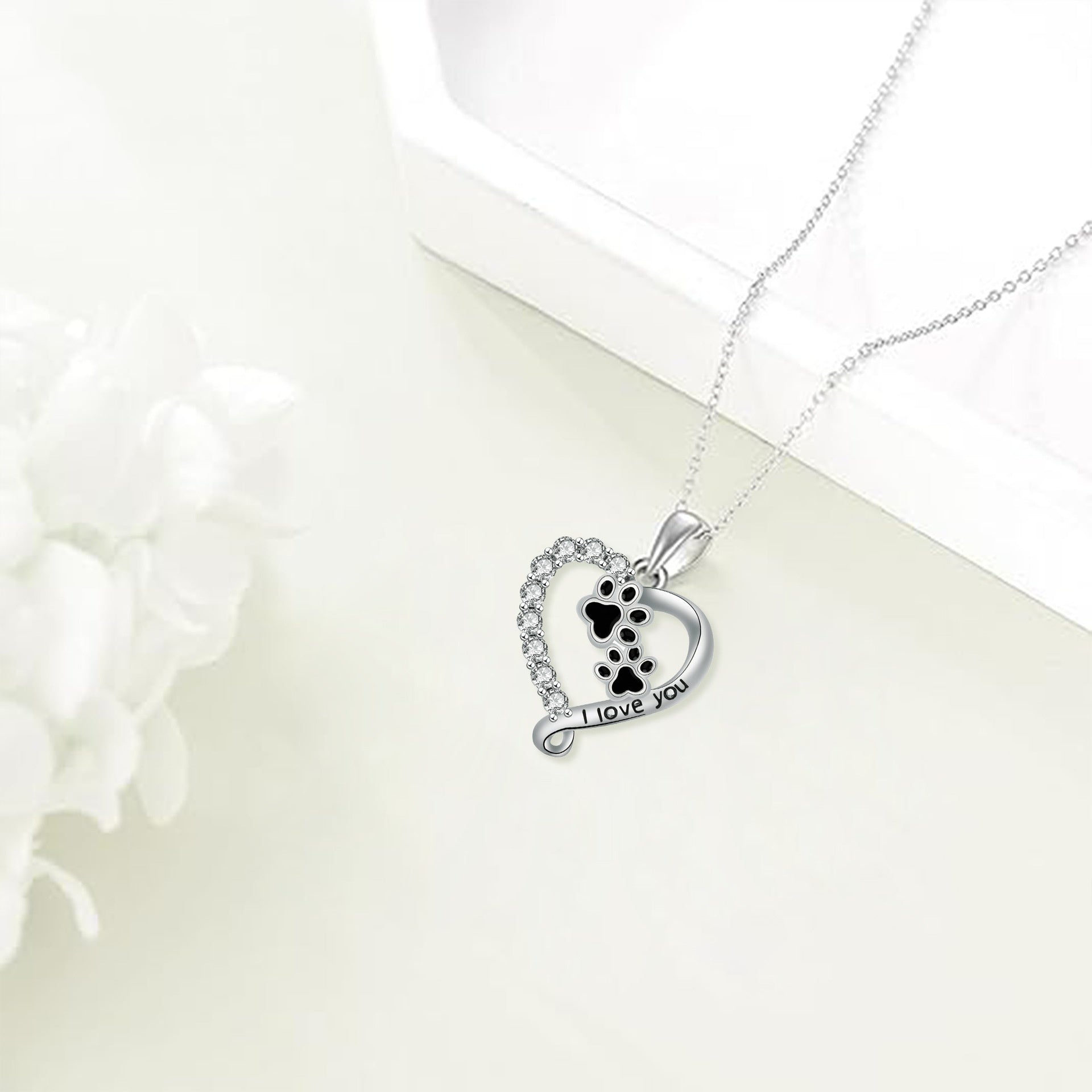 Beloved Friend Paw Necklace