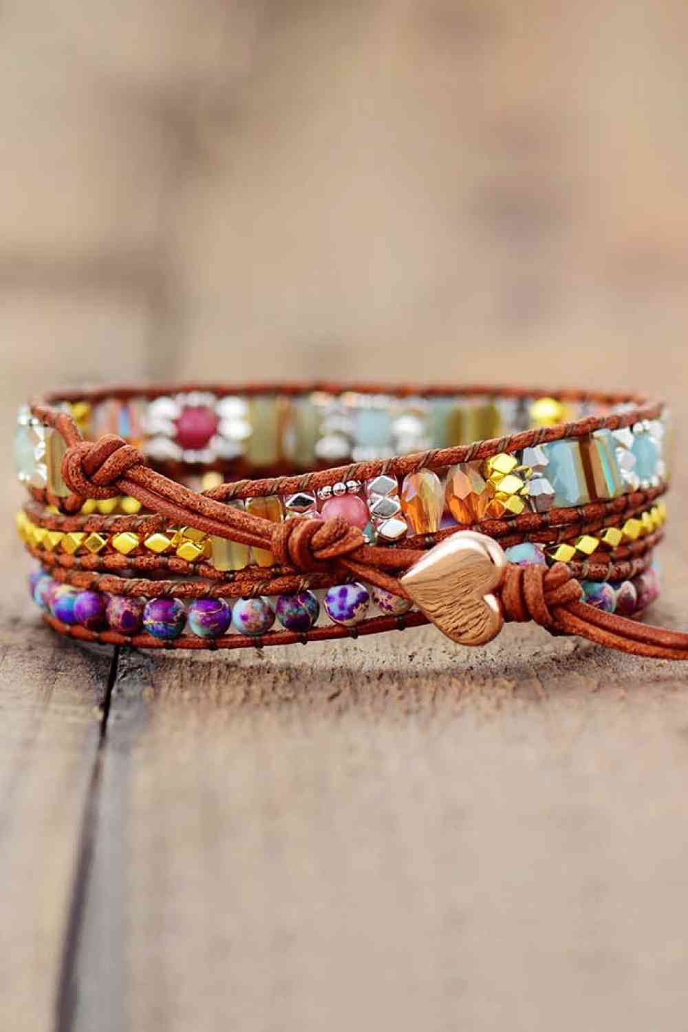 Natural Stone Bead Bracelet