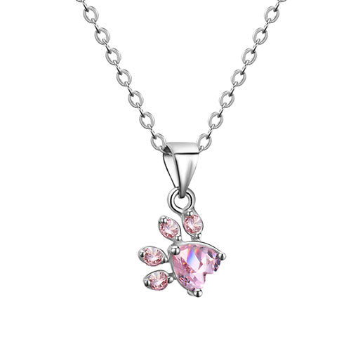 Pawprints of the Heart Zirconia Jewelry Set