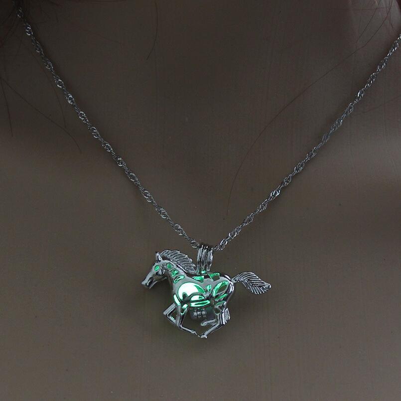 Wild Grace Luminous Horse Necklace