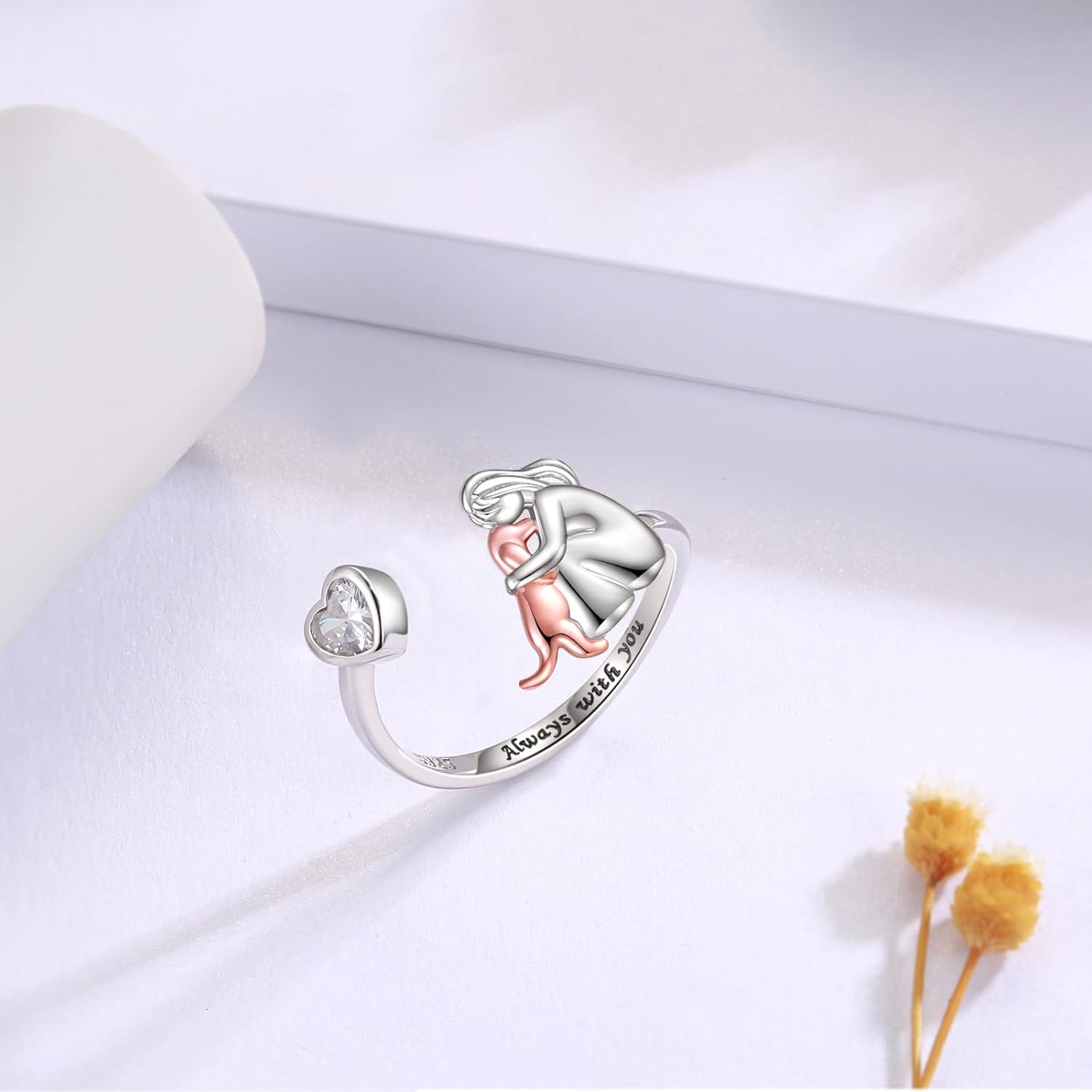 Loyal Spark Adjustable Paw Ring