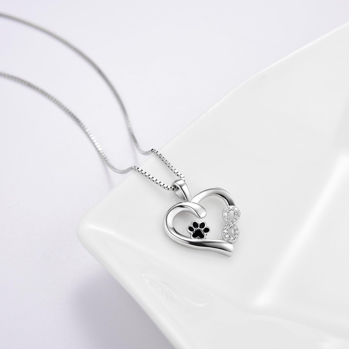 Eternal Love Paw Necklace