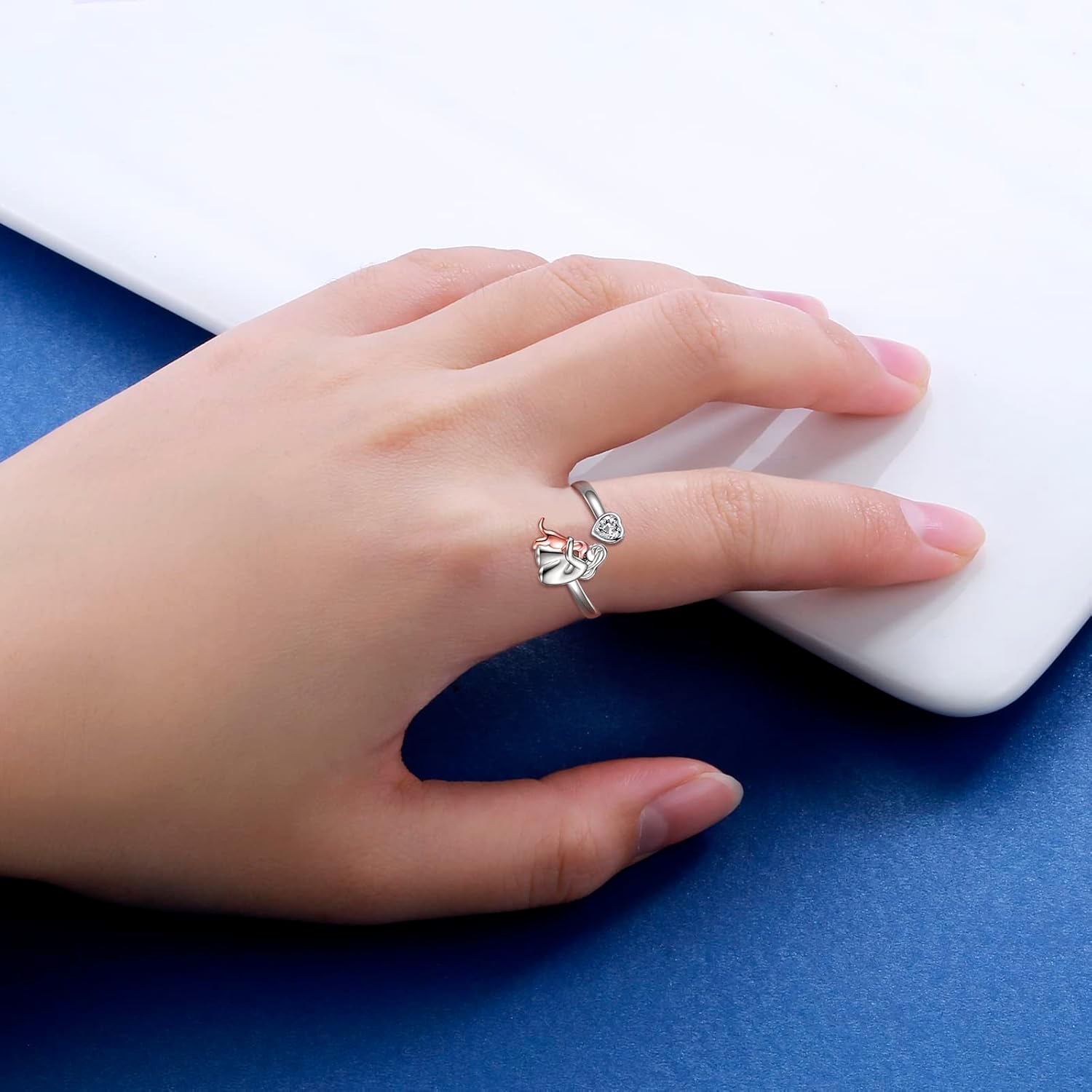 Loyal Spark Adjustable Paw Ring
