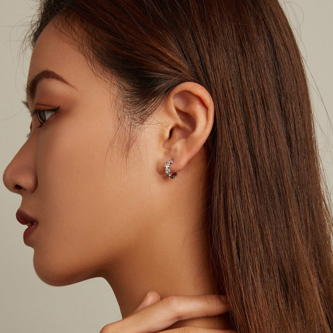 Whimsical Paw Hoop Earrings