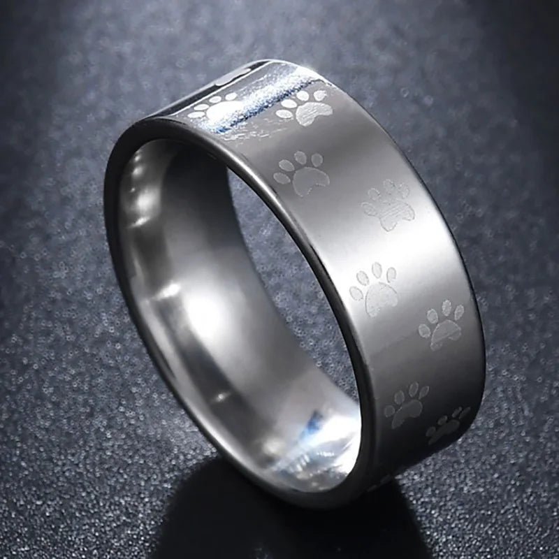 Loyal Light Rainbow Paw Ring