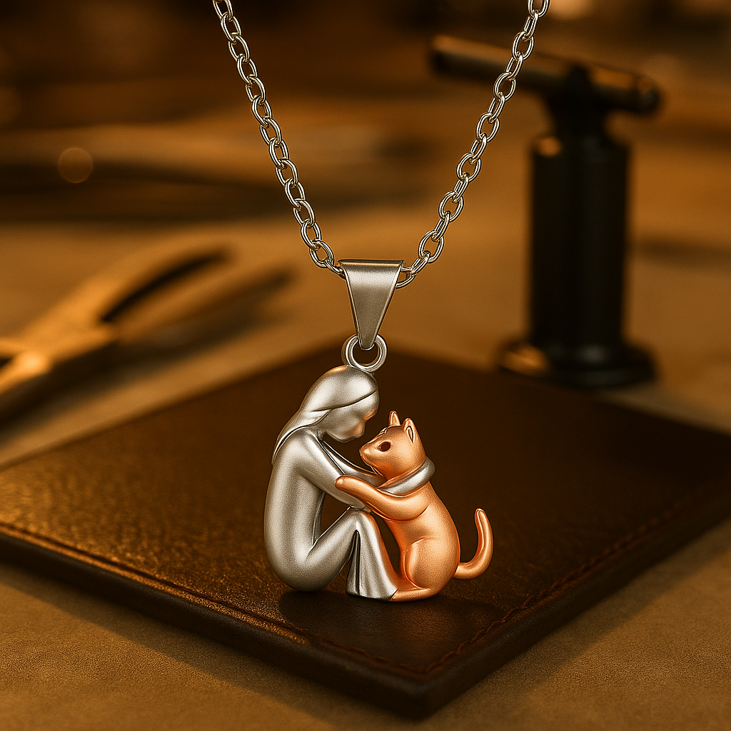 Fortune Feline Charm Necklace