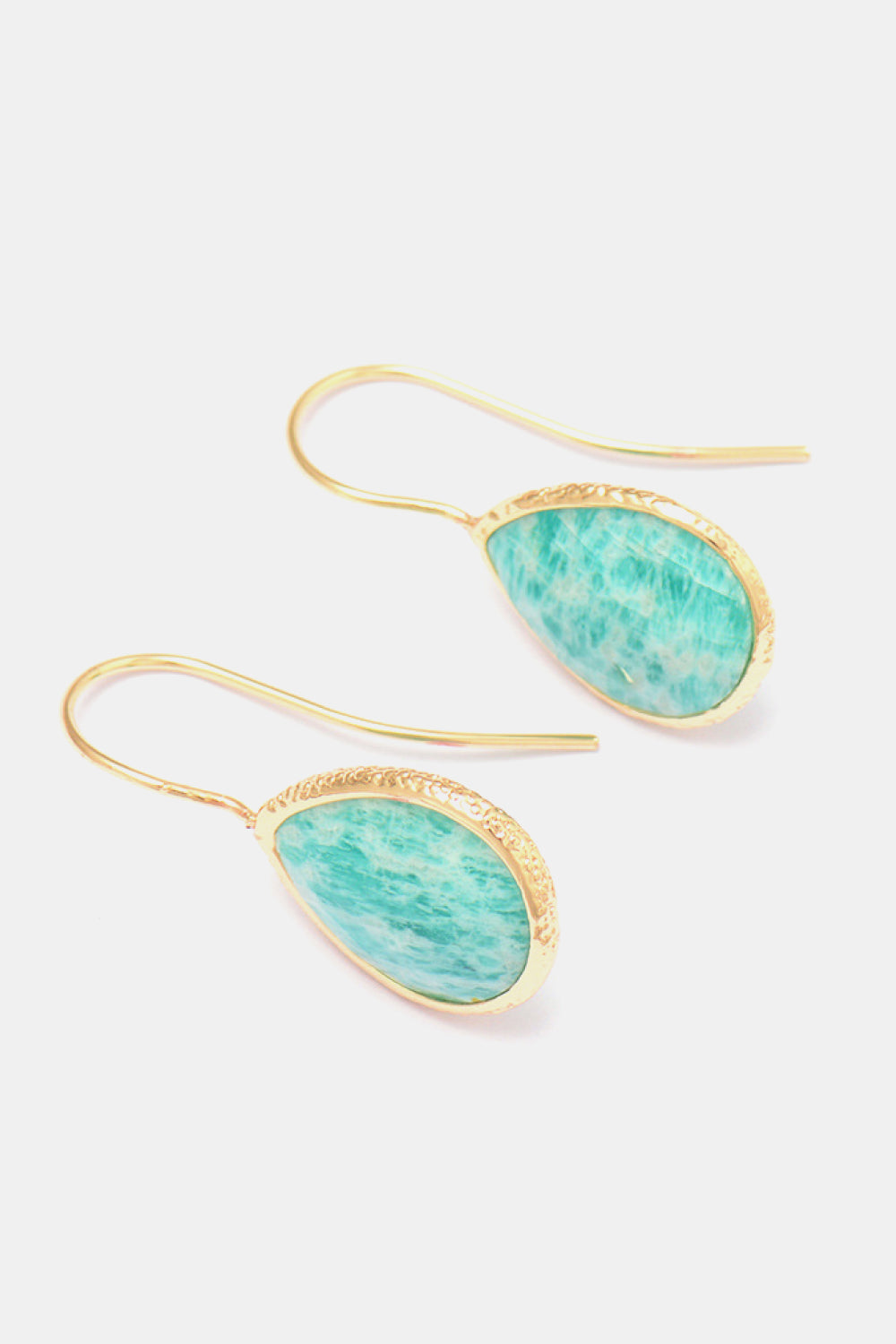 Natural Stone Drop Earrings
