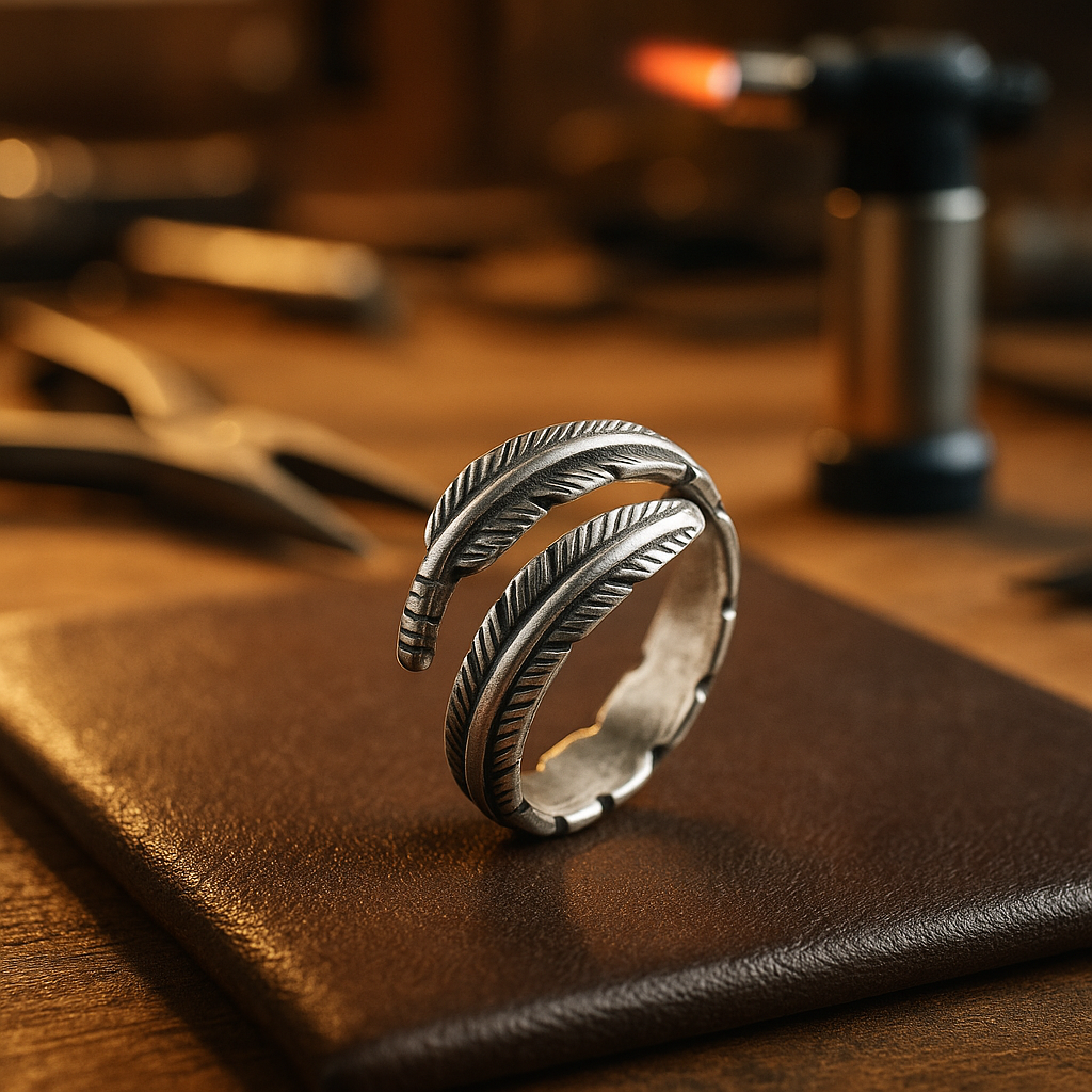 Angel's Feather Memory Paw Ring