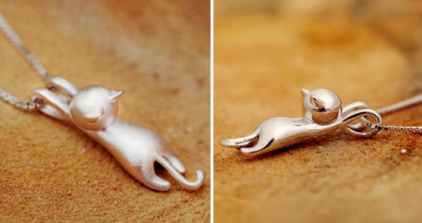 Luna Cat Whimsy Paw Necklace