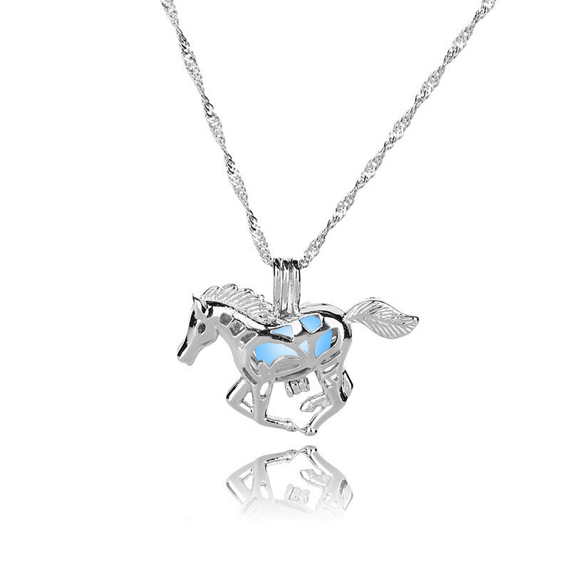 Wild Grace Luminous Horse Necklace