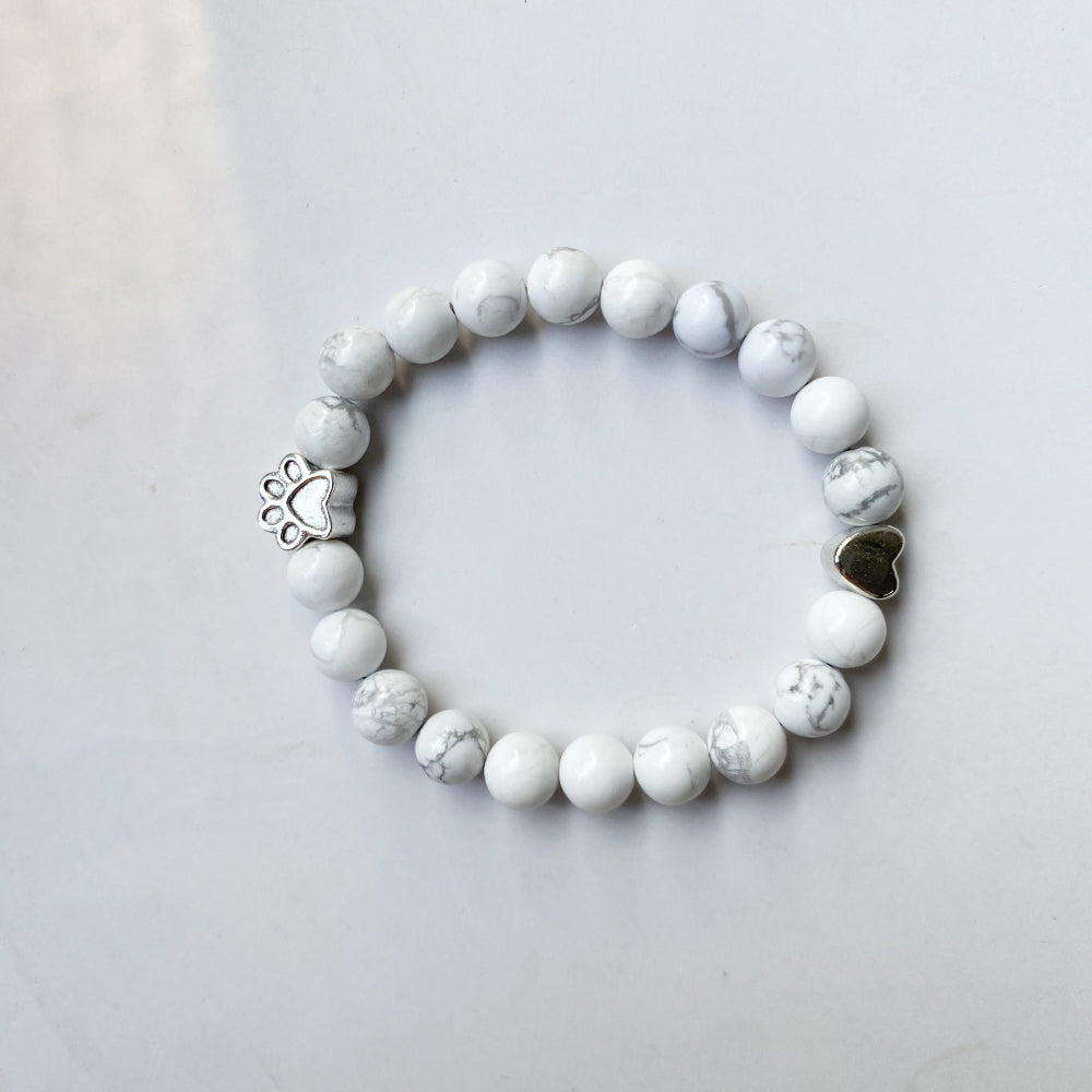 Loyal Paw & Heart Gem Bracelet