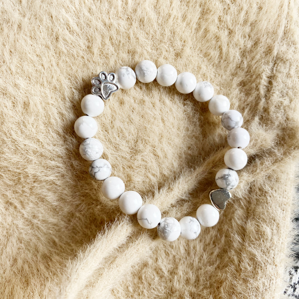 Loyal Paw & Heart Gem Bracelet