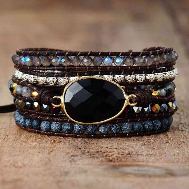 Earth Agate & Natural Stone Bracelet