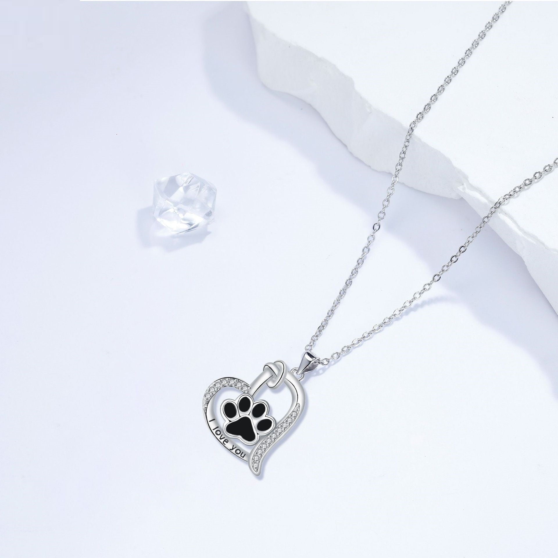 Loyal Companion Tribute Paw Necklace