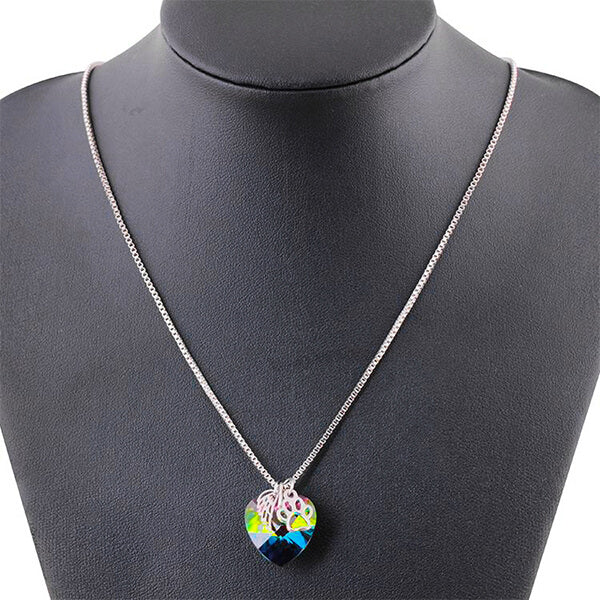 Rainbow Heart Tribute Necklace