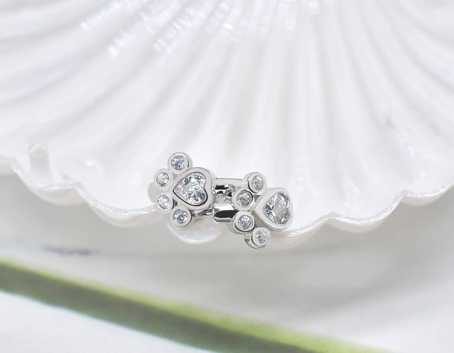 Diamond Paw Earrings