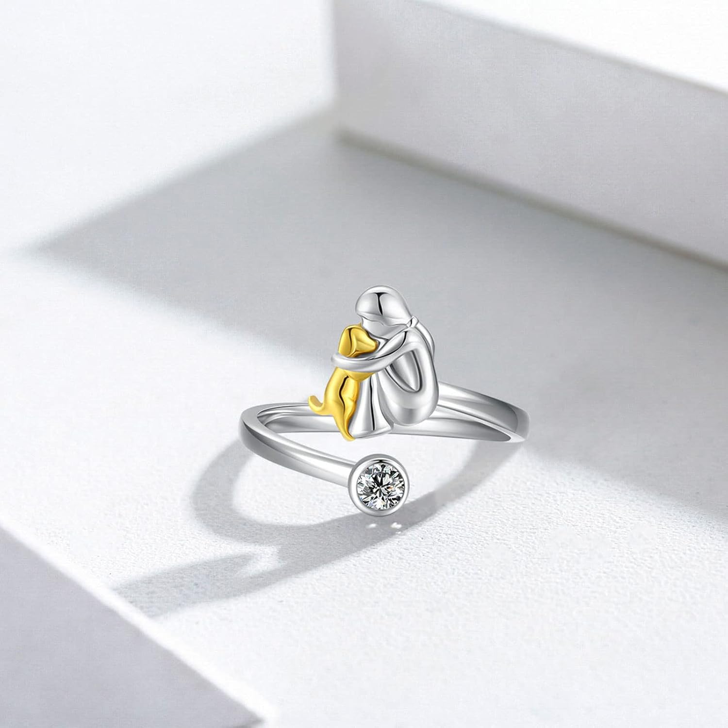 Loyal Companion Adjustable Paw Ring