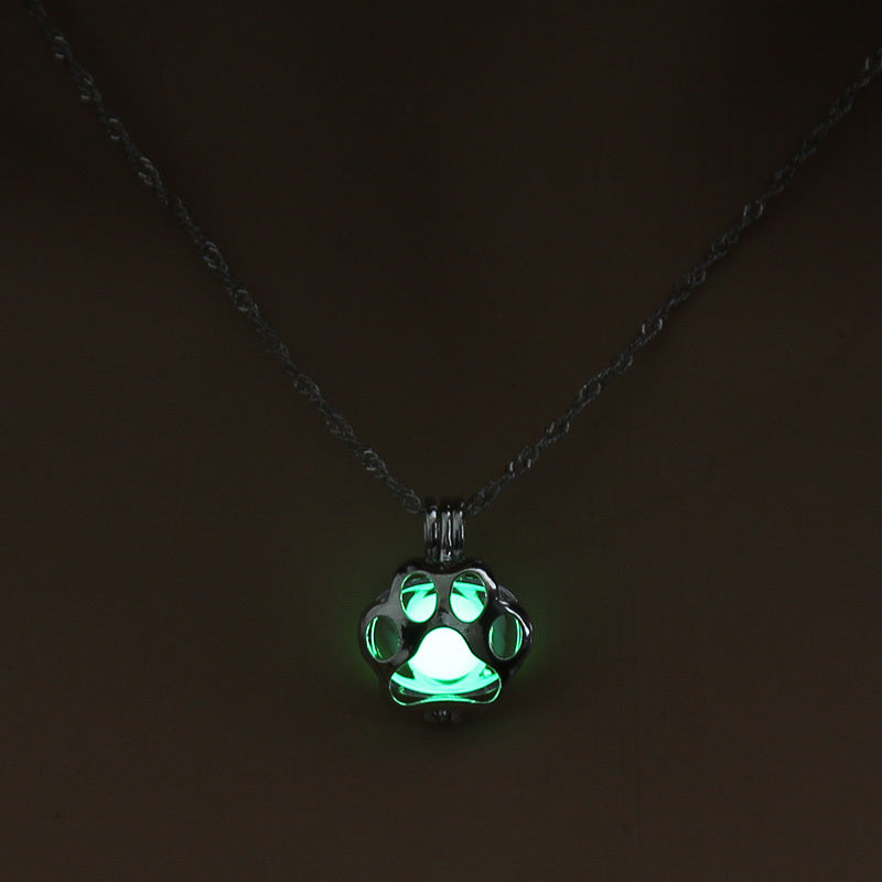 Glowing Paw Necklace