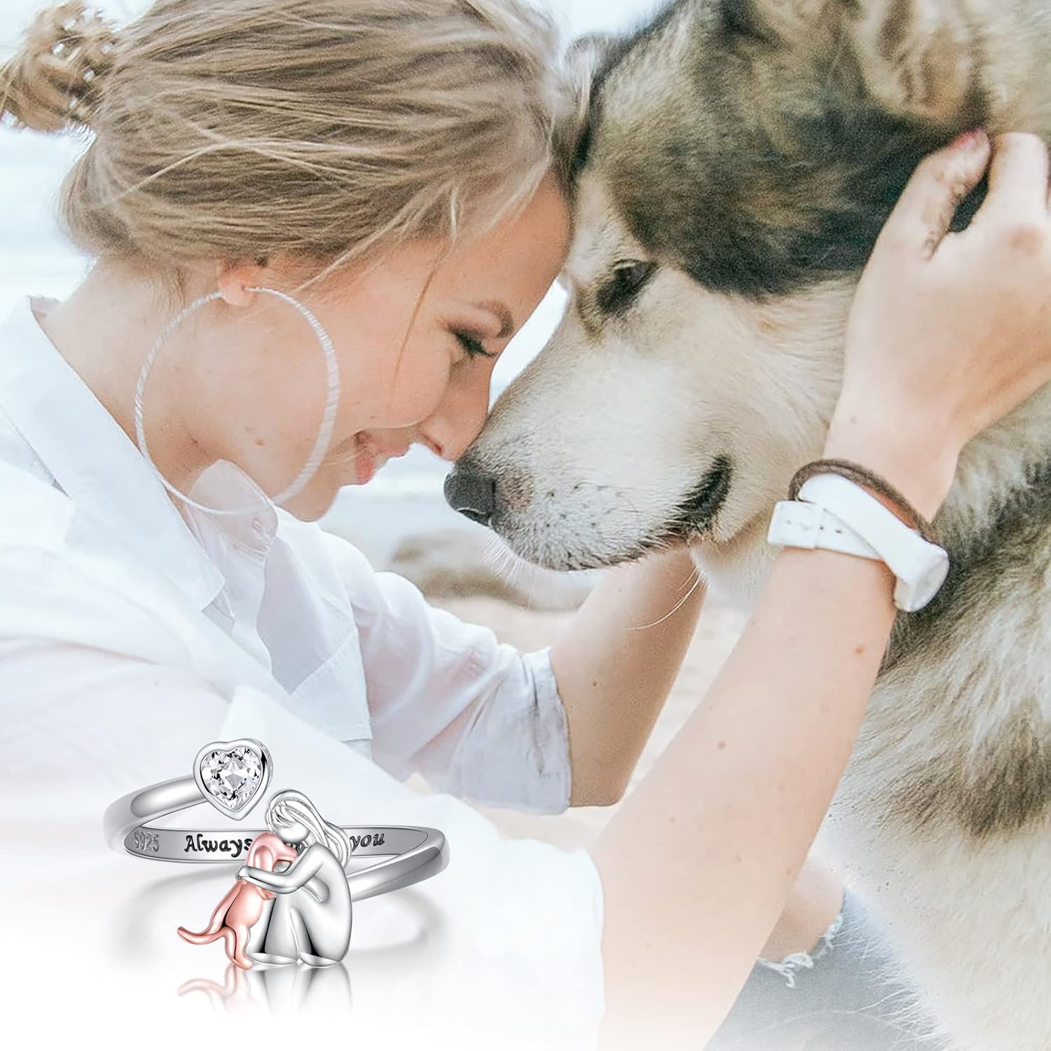 Loyal Spark Adjustable Paw Ring