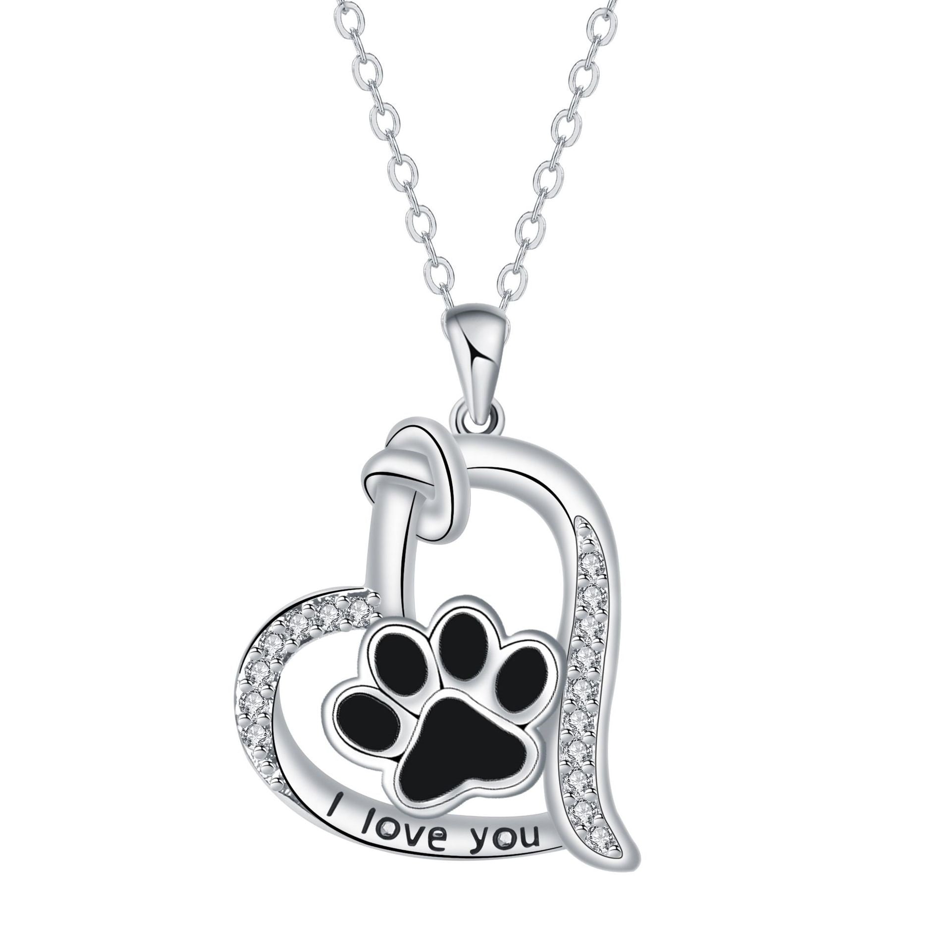 Loyal Companion Tribute Paw Necklace