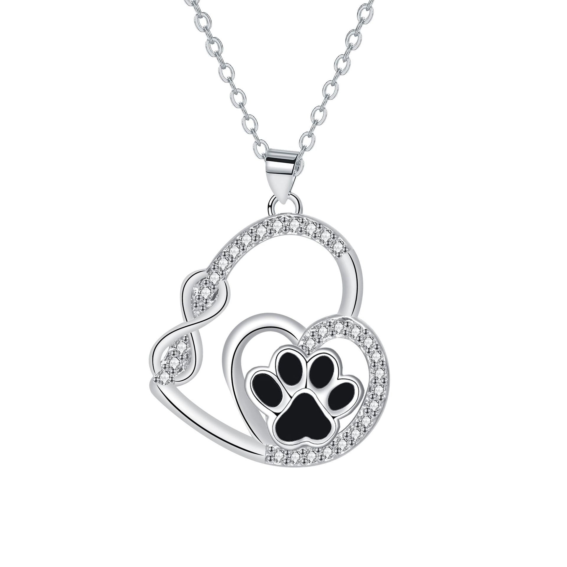 Infinite Love Paw Necklace
