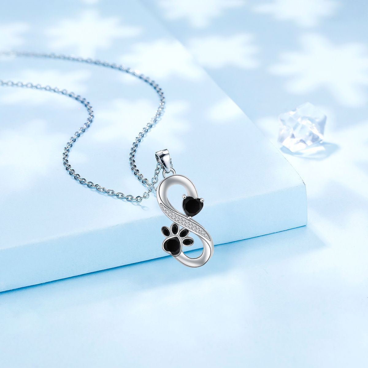 Endless Love Heart & Paw Necklace