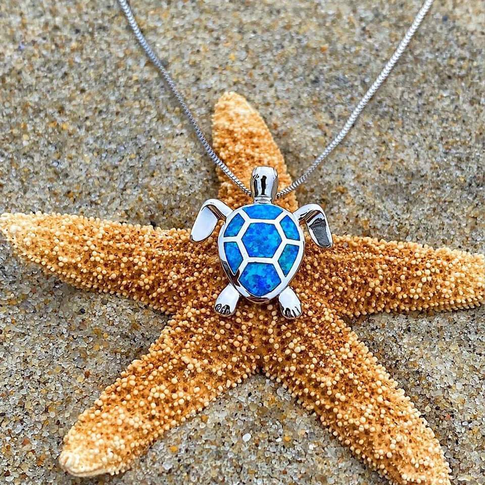 Ocean Grace Opal Sea Turtle Set