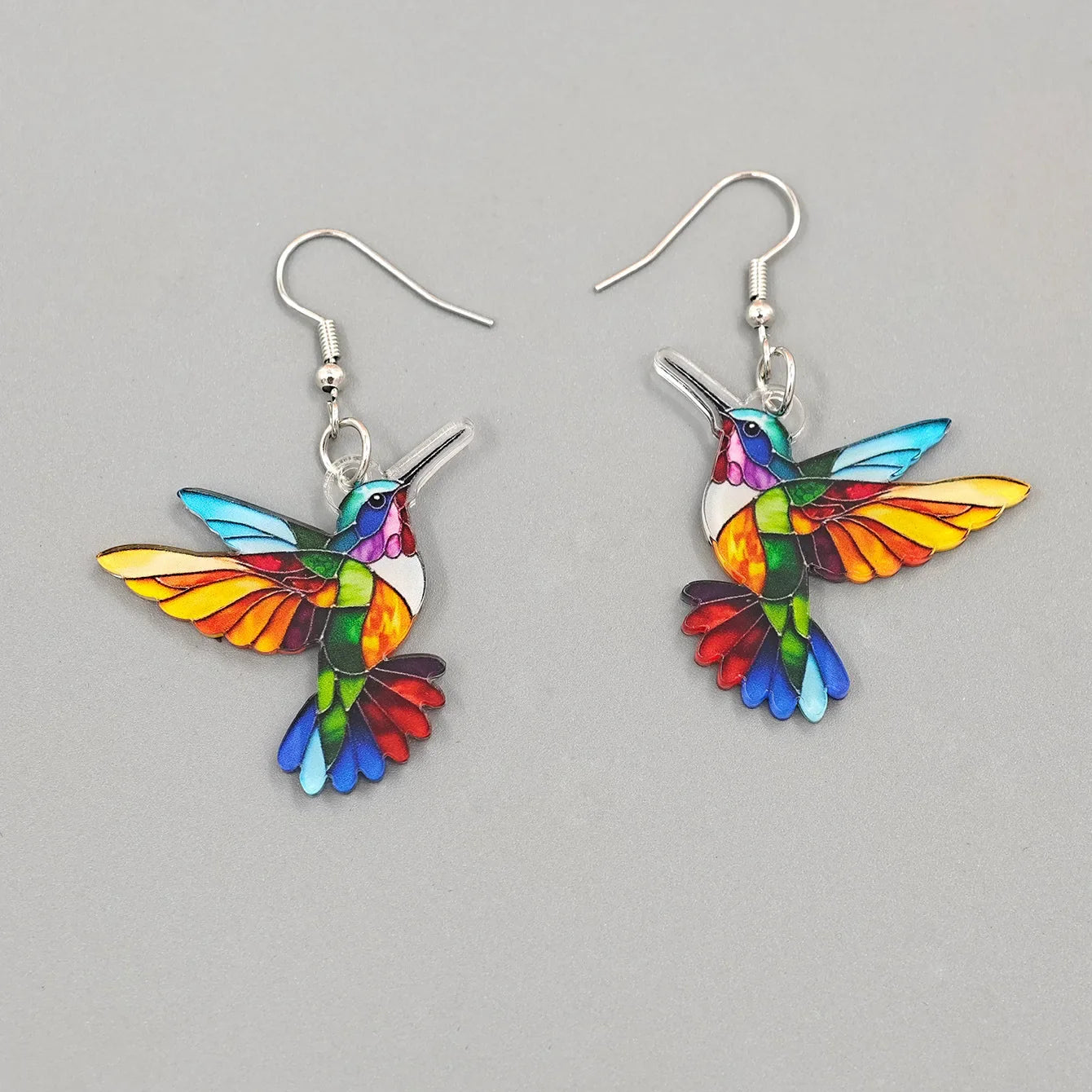 Hummingbird Drop Paw Earrings