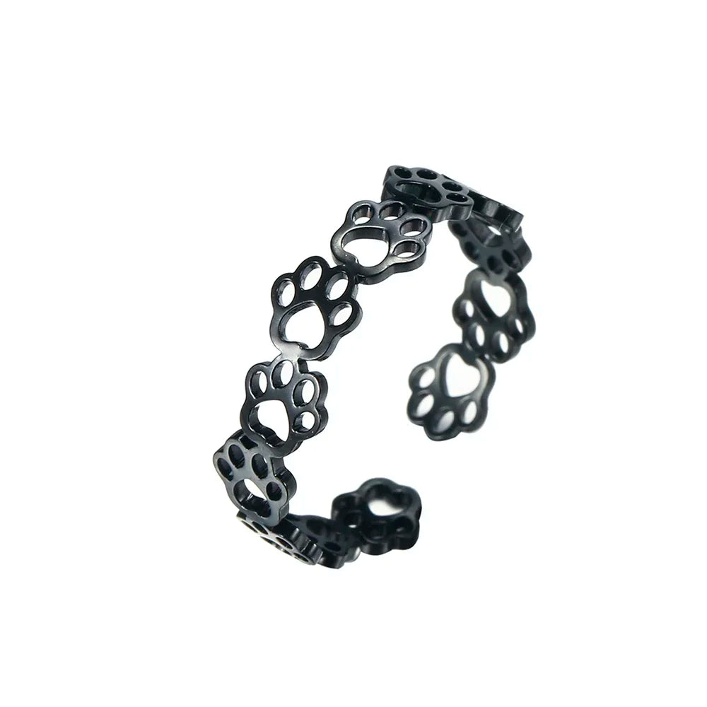 Paw Print Grace Ring
