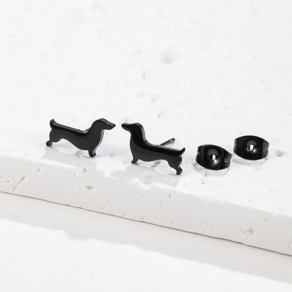 Dachshund Minimalist Stud Earrings