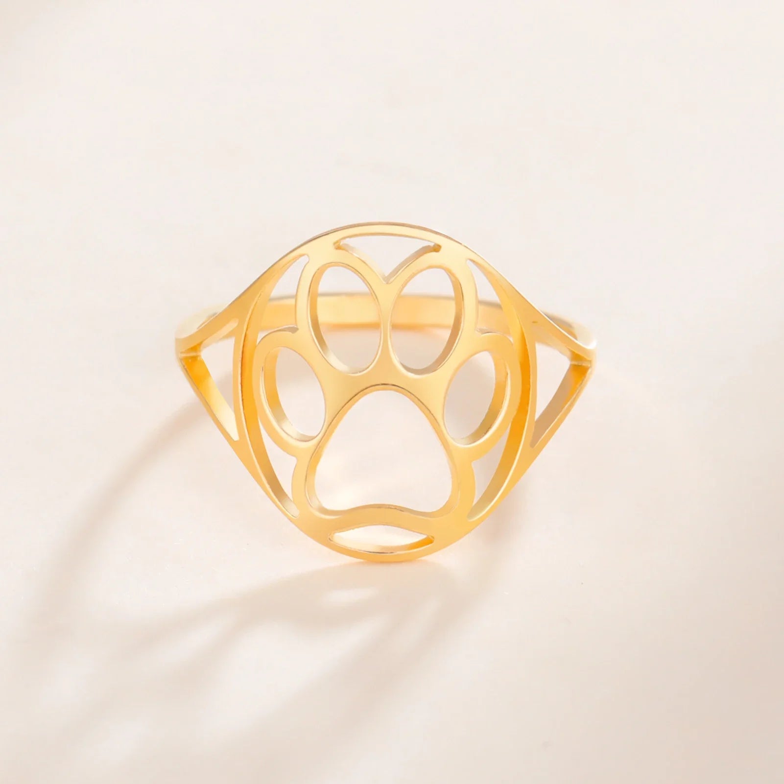 Pawprint Whisper Ring