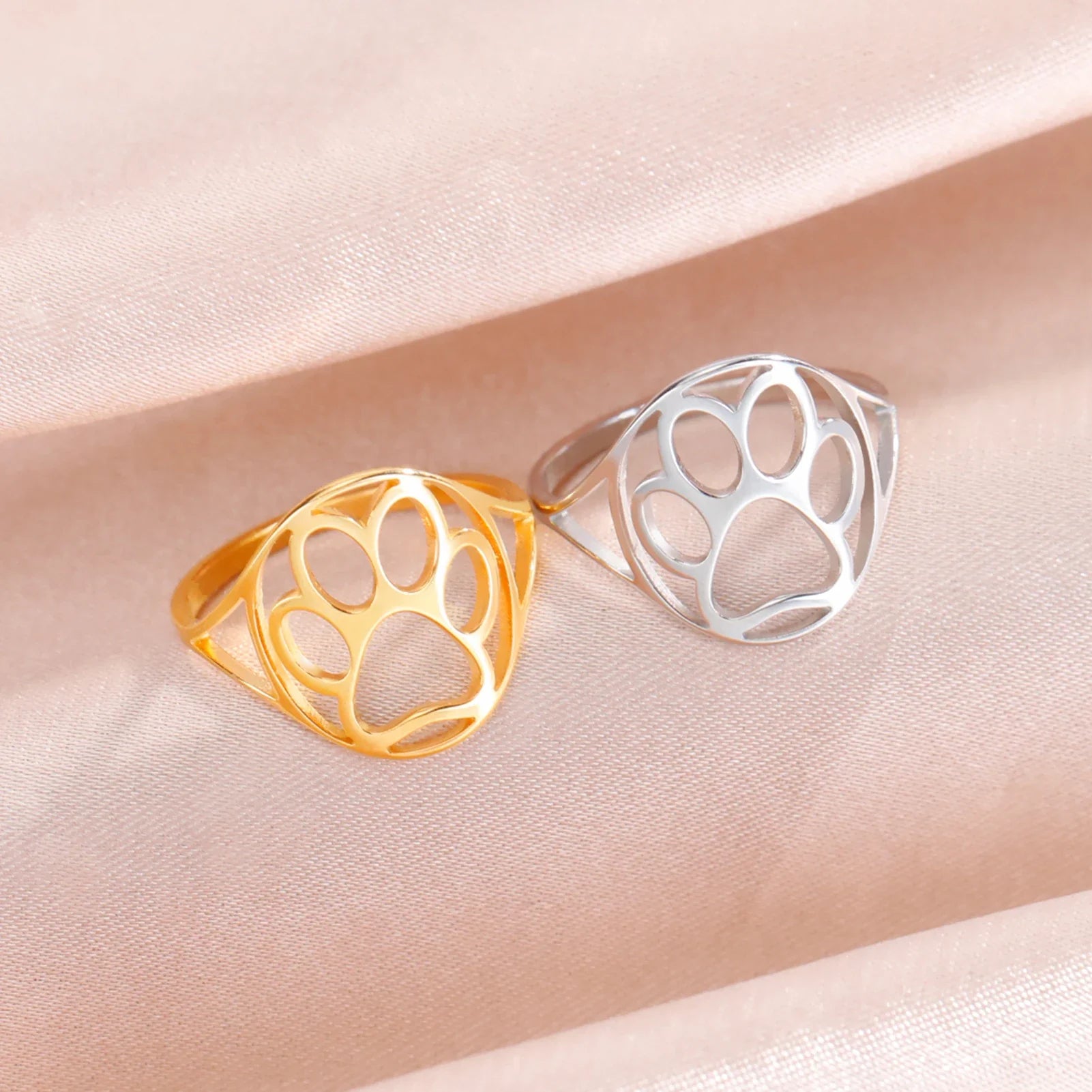 Pawprint Whisper Ring