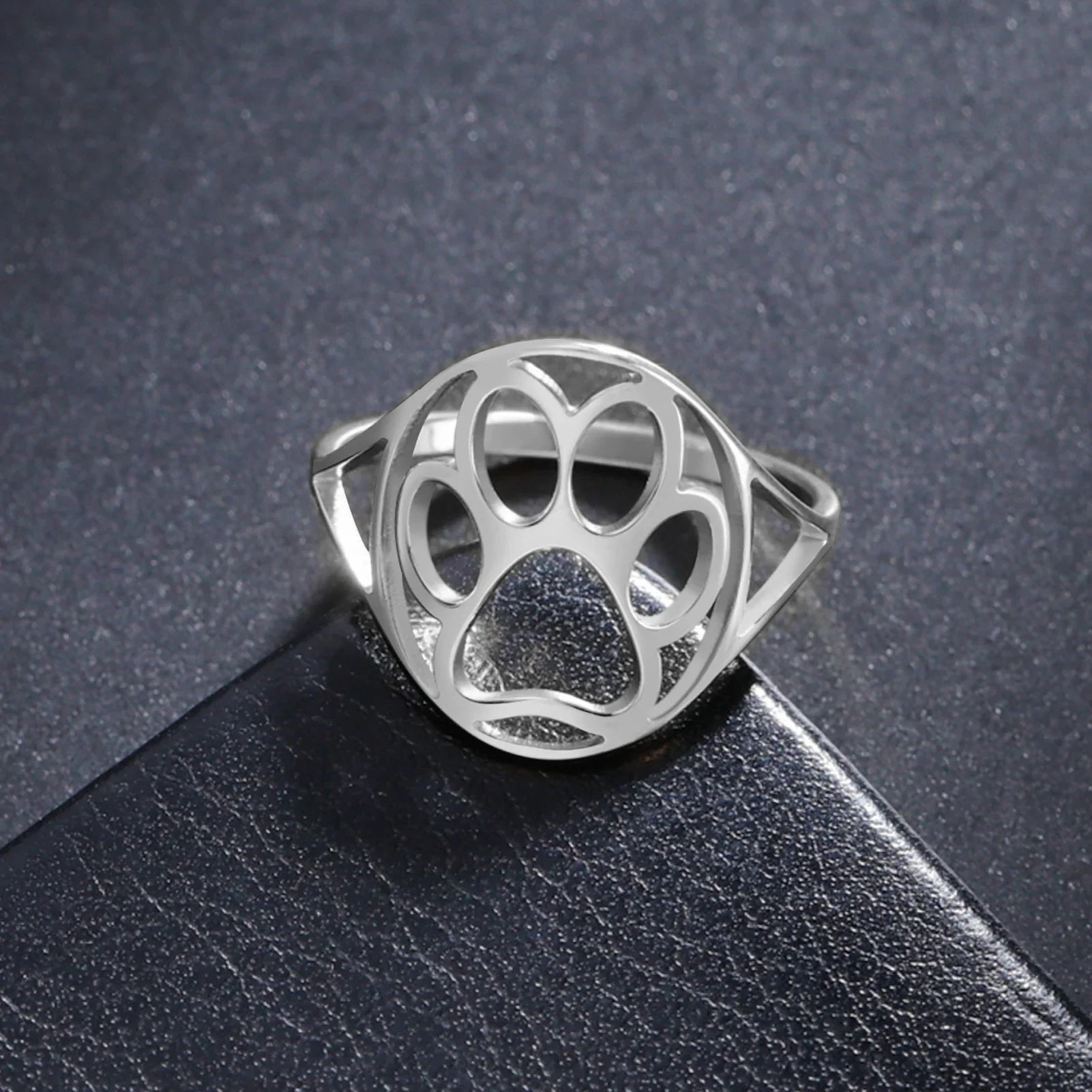 Pawprint Whisper Ring
