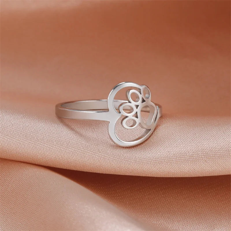 Paw & Heart Tribute Ring
