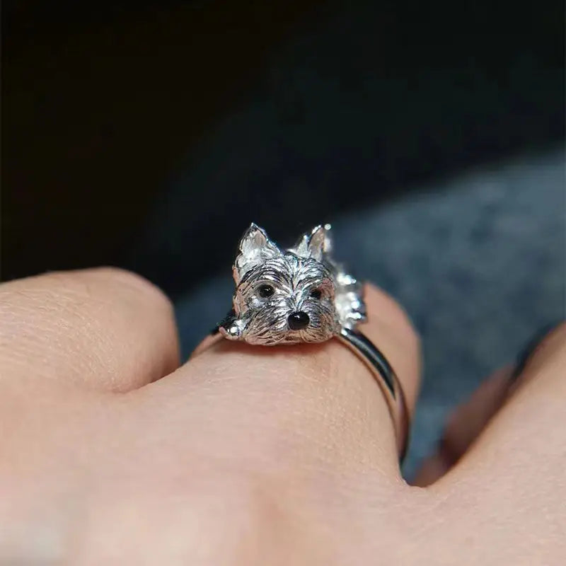 Vintage Pup Paw Ring