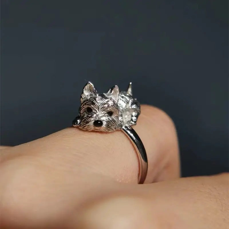 Vintage Pup Paw Ring
