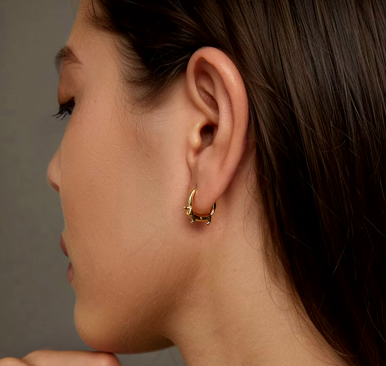 Dachshund Hoop Earrings