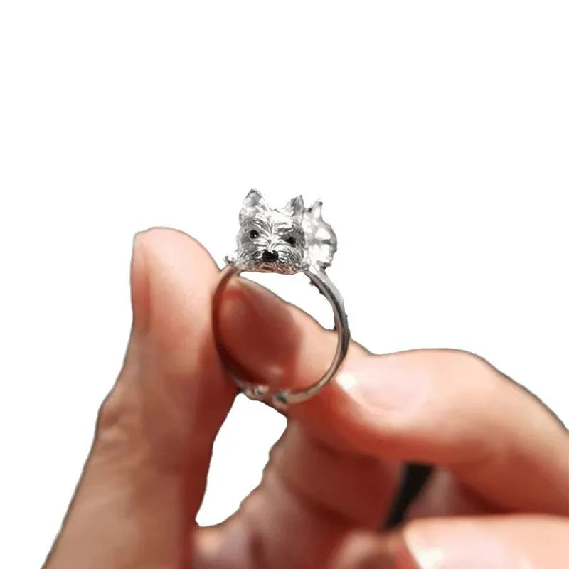 Vintage Pup Paw Ring