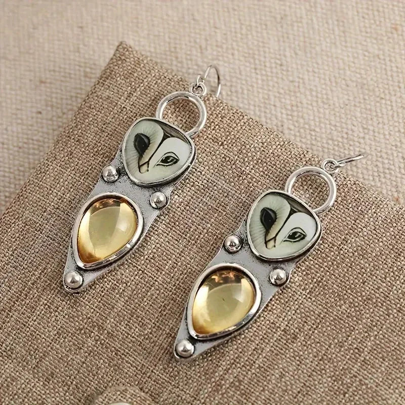 Twilight Wisdom Owl Paw Earrings