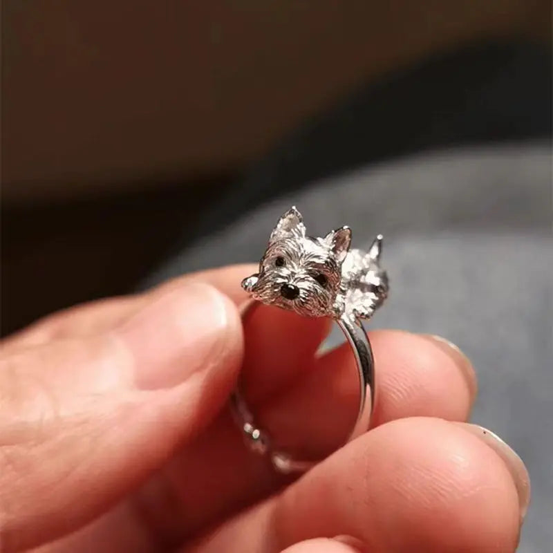 Vintage Pup Paw Ring