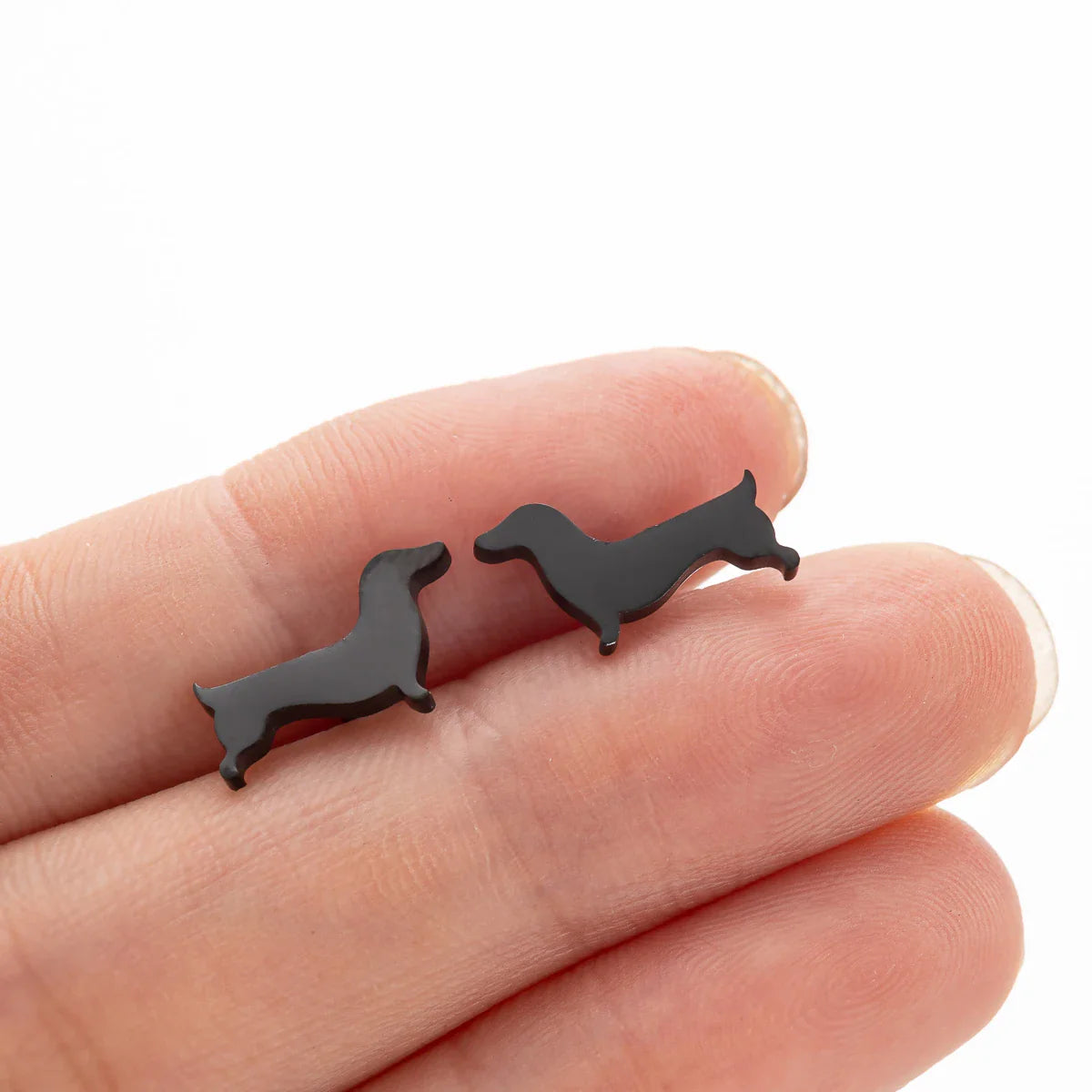Dachshund Minimalist Stud Earrings