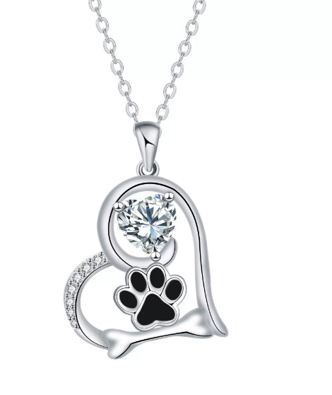 Paw Heartfelt Print Necklace