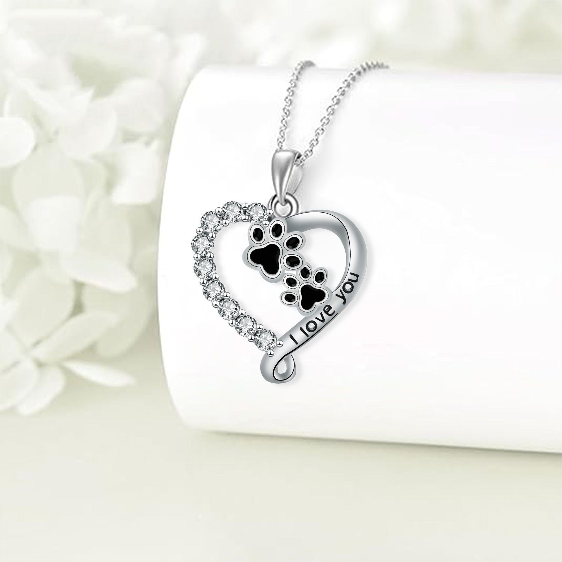Beloved Friend Paw Necklace