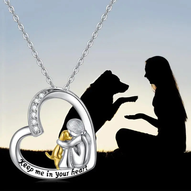 Faithful Heart Paw Necklace