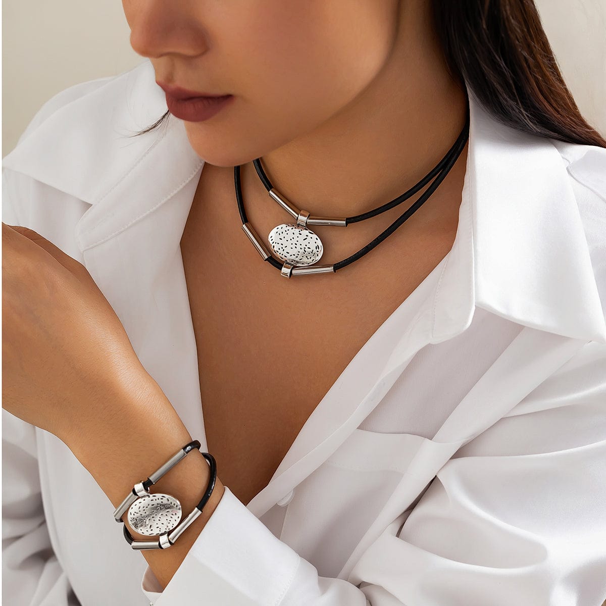 Handcrafted Necklace & Bracelet Duo